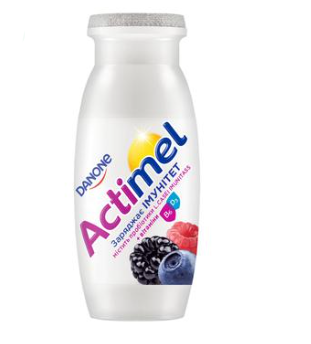 Fermented milk product Actimel with wild berries 100g