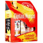 Set Rum Captain Morgan Spiced Gold 35% 0.7l + Glass