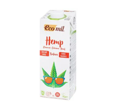 Milk Ecomil Hemp vegetable without sugar organic 1l