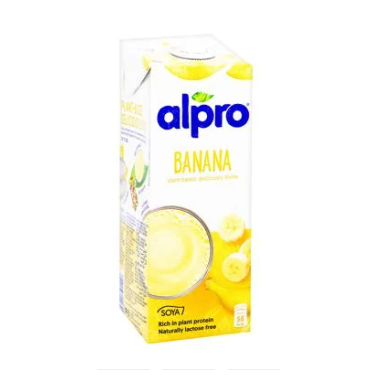 Alpro soya drink with banana flavor and calcium 1l