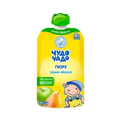 Pear and apple puree without sugar Chudo-Chado from 4 months 90g