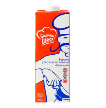 Cream Smachno Chef culinary ultra-pasteurized 30% 1kg