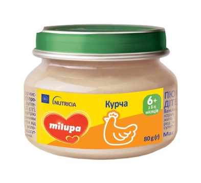 Milupa Chicken Meat Puree for Children from 6 Months 80g