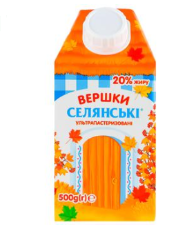 Cream Selyanski UHT 20% 500g