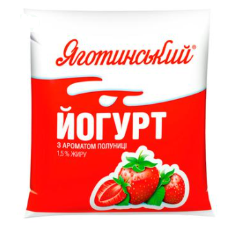 Yogurt Yagotinsky Strawberry 1.5% 400g