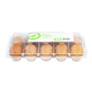 Chicken eggs Auchan C1 10pcs