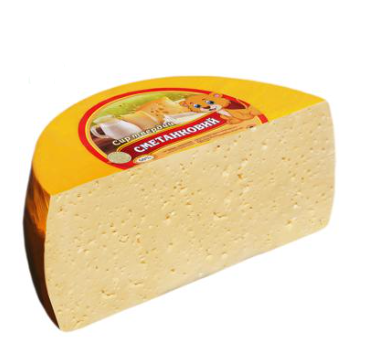 Cheese Kremenets dairy products Smetankovy hard 50%