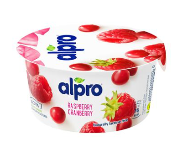 Alpro soya product with raspberries and cranberries 150g