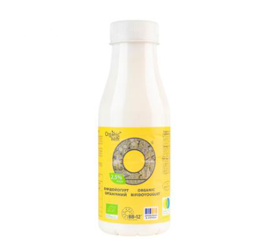 Біфідойогурт Organic Milk органічний 2,5% 280г