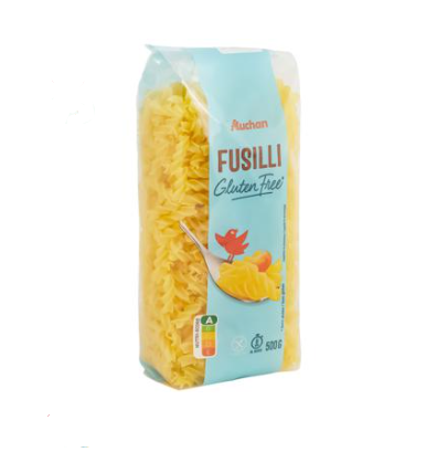 Auchan Coquillettes Pasta Shells без глютену 500г 