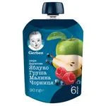 Gerber puree Apple pear raspberry blueberry for children from 6 months 90g